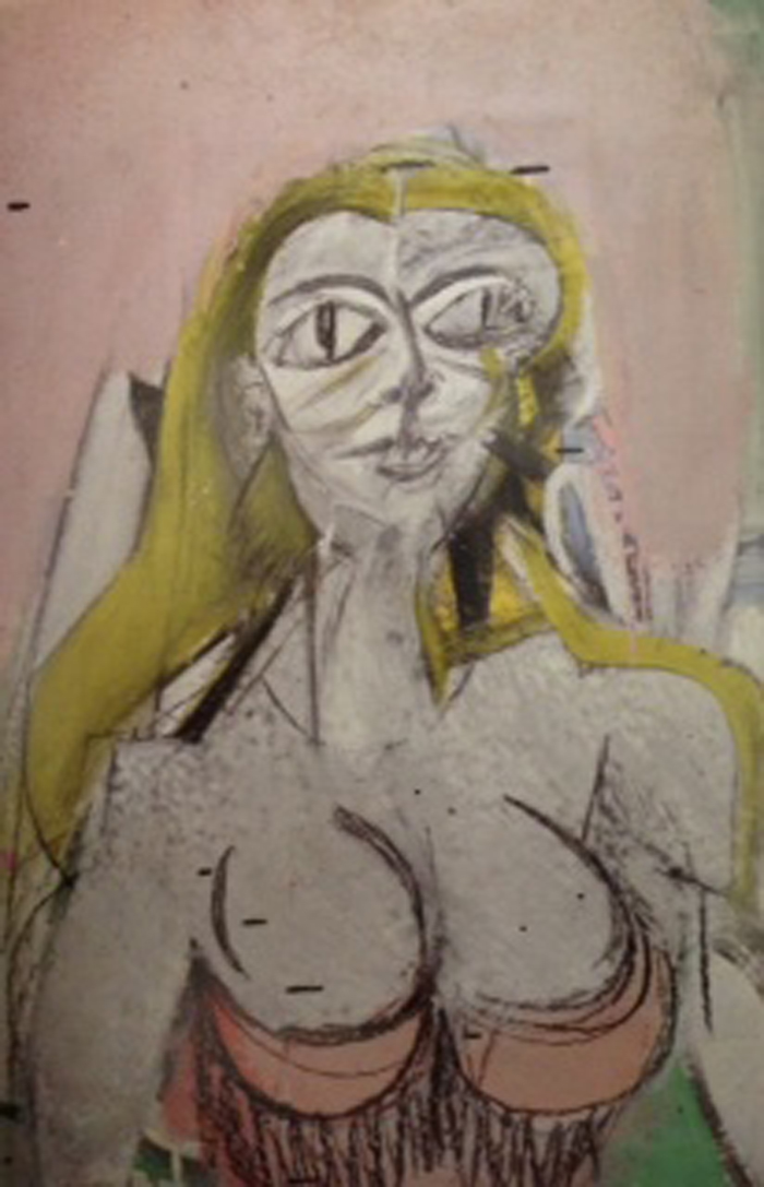 Willem DeKooning, Woman, 1950, oil on paper