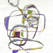 Tracey Adams - Balancing Act 1, Gouache, graphite and ink on Rives, 26×20, 2016