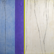 Tracey Adams - All Things Are Temporal, Encaustic and Oil on Panel, 36”x48”