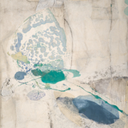 Tracey Adams - Makyo, Collage, encaustic, charcoal and ink on panel,40×30, 2021