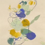 Tracey Adams - Ambedo 2, encaustic and ink on Shikoku, 25.25×17.50, 2023